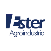 Logotipo da Ester Agroindustrial, cliente da umgrauemeio, que utiliza soluções avançadas para detecção e combate a incêndios florestais e agrícolas.