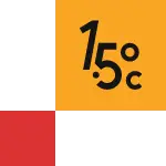 Logotipo da umgrauemeio com destaque para o símbolo 1.5ºC, representando o compromisso da empresa com a sustentabilidade e o combate às mudanças climáticas, através de soluções inteligentes para a detecção e prevenção de incêndios em plantações de cana-de-açúcar e outras áreas agrícolas.