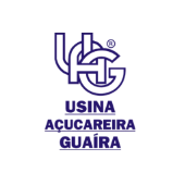 Logotipo da Usina Açucareira Guaíra, parceira da umgrauemeio, reconhecida por adotar tecnologias para combate eficaz a incêndios florestais e agrícolas.